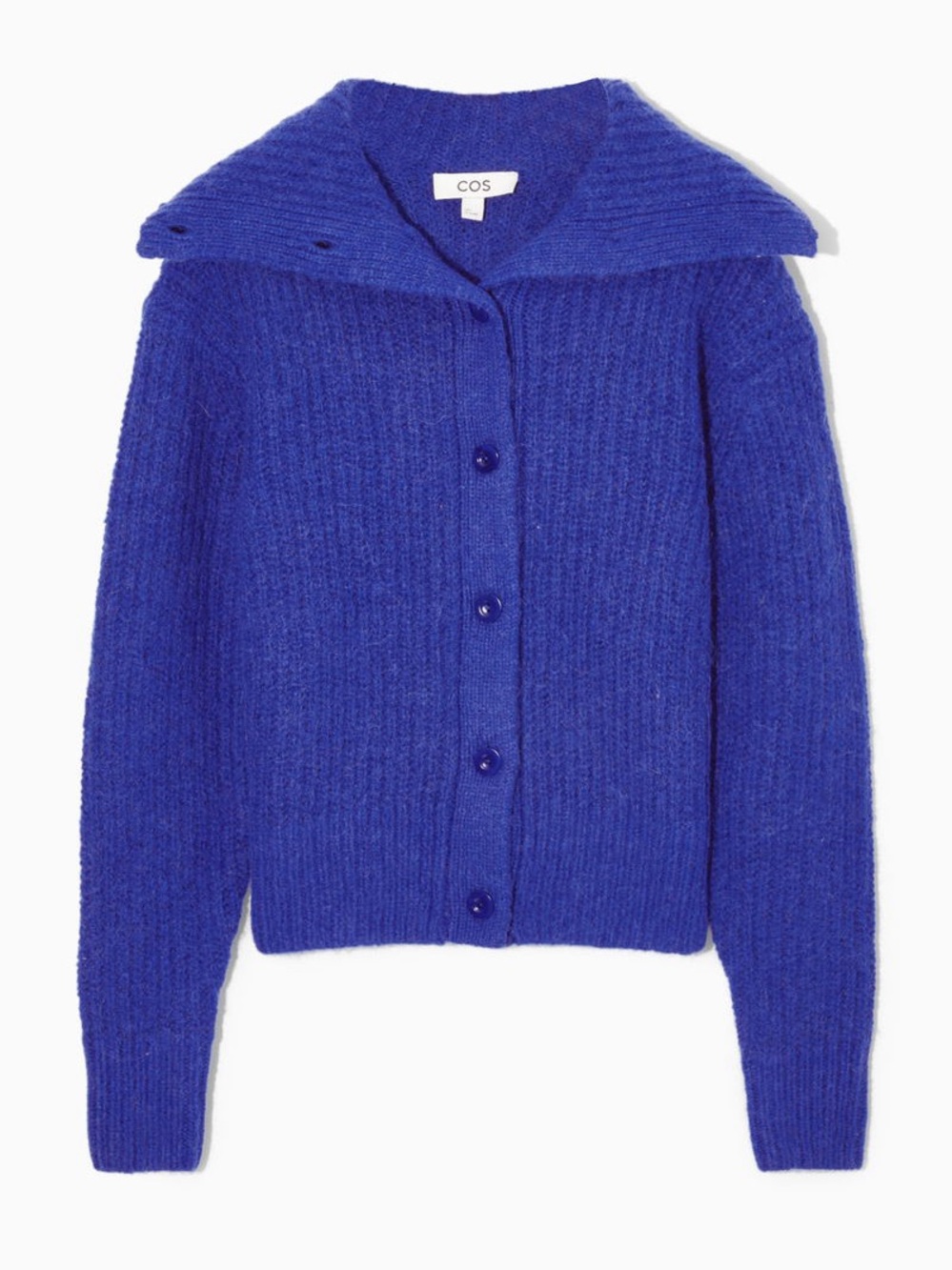 COS Spread-Collar Wool alpaca Cardigan